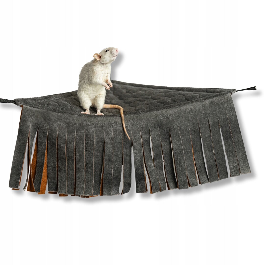 Kraina Tuptusia voděodolná houpací síť s třásněmi pro potkany činčily 38x38