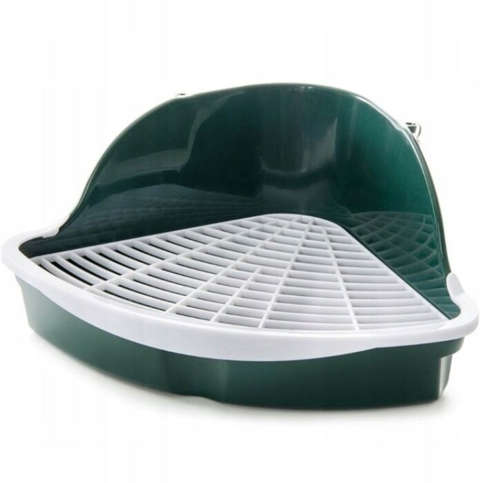 Velká toaleta pro králíka prasátka 25x25x34 cm Tmavě zelená Jk Animals