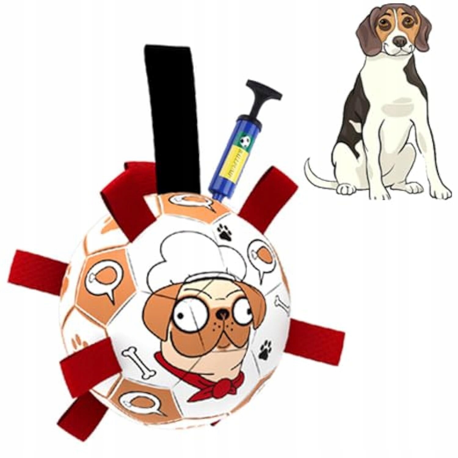 Chukchi Míček Pro Psy Interaktivní pro přetahování vody Odolný 19 cm