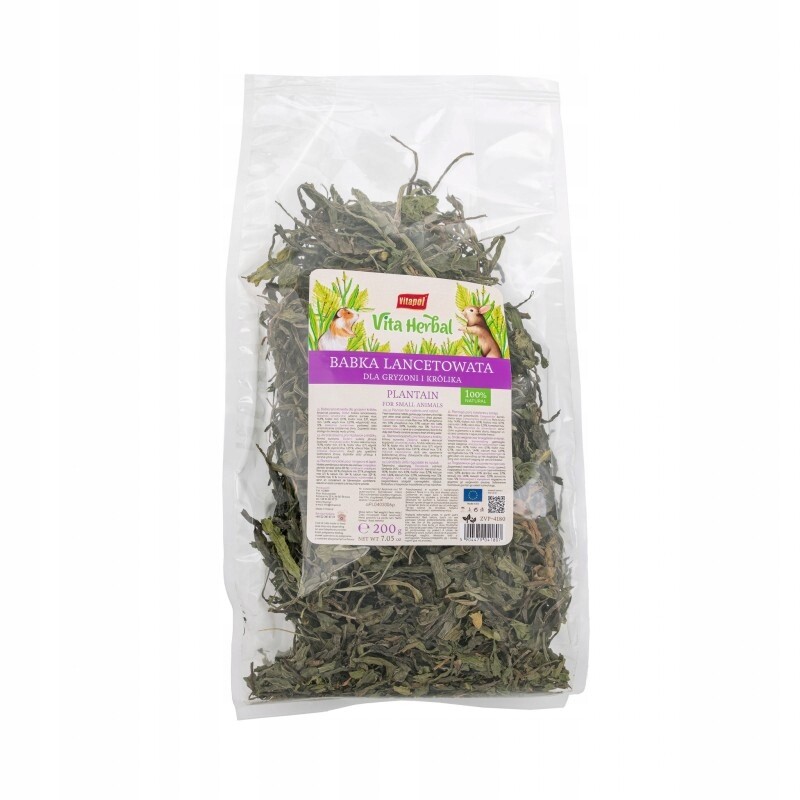 Krmivo pro hlodavce Vitapol pochoutky jitrocel kopinatý 200 g bez cukru