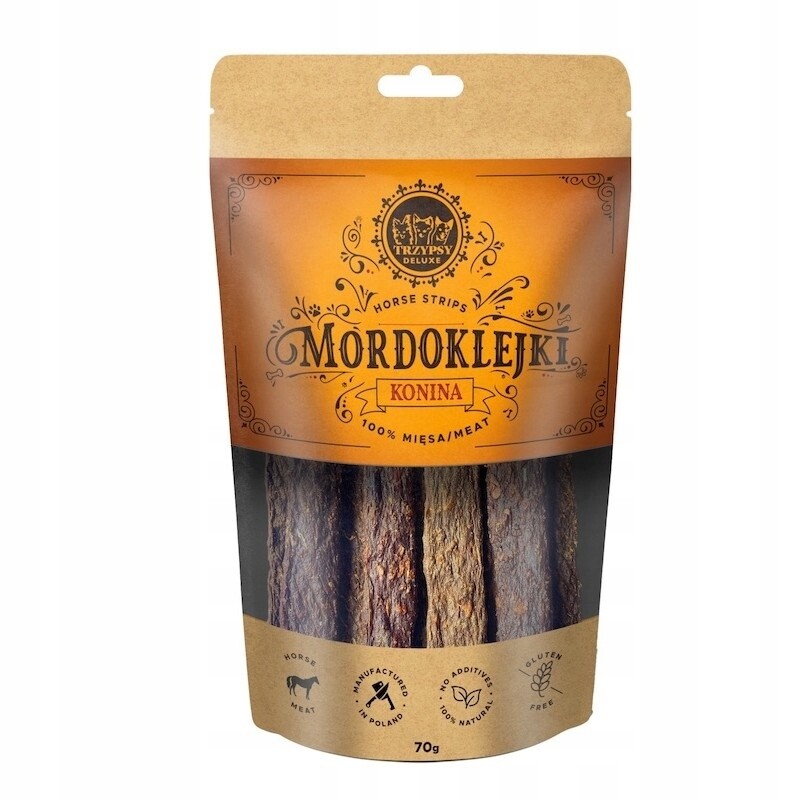 Trzypsy Mordoklejky Konina Psí Pamlsek 70 G