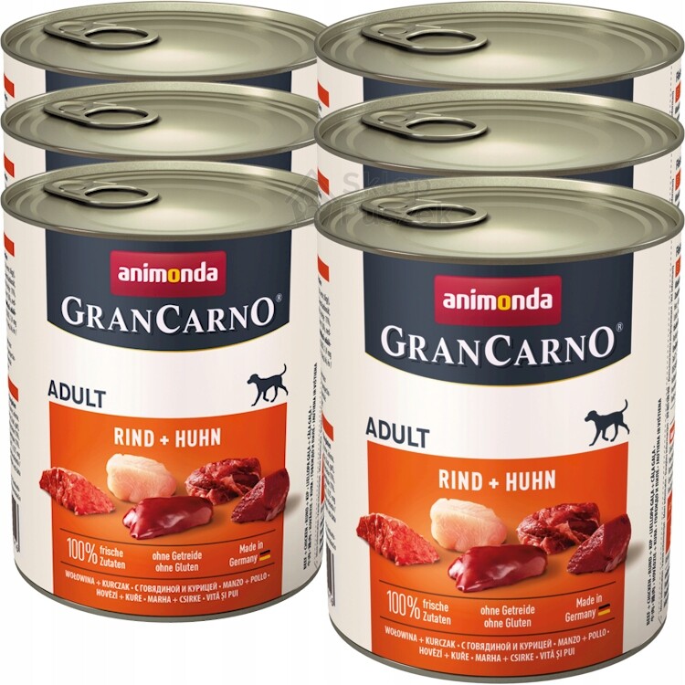 Animonda GranCarno Adult 6x800g Hovězí kuřecí maso