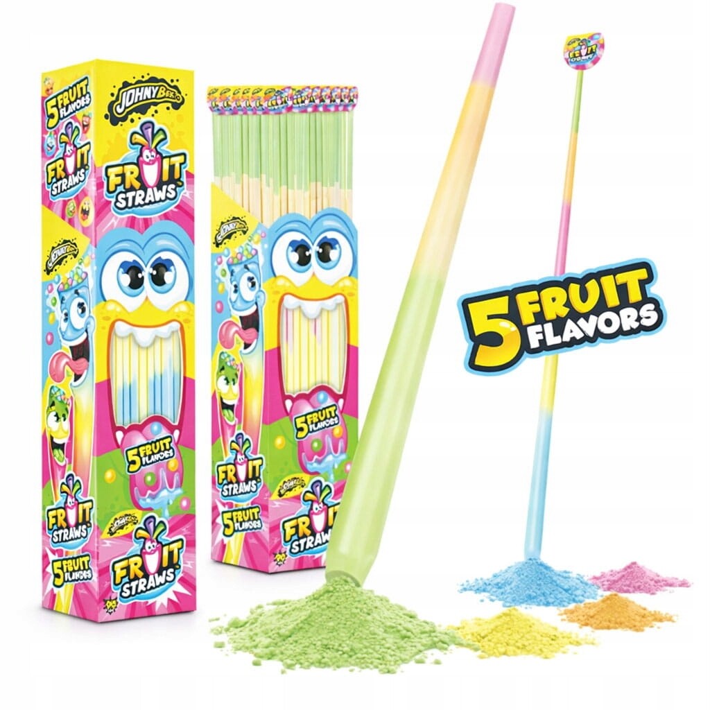 Johny Bee Fruit Straws Brčka S Oranžádou (12 G) 90 Ks