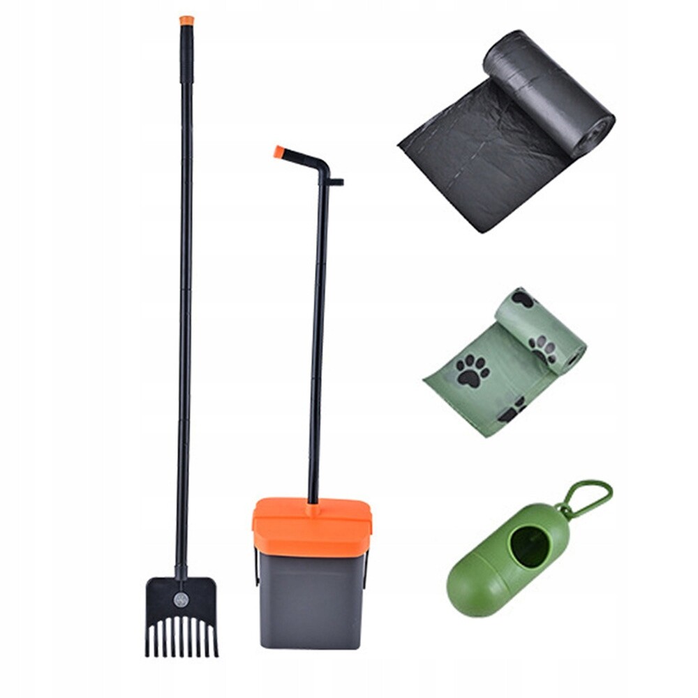 Dog Pooper Scooper Lopatka Sběrač exkrementů Velká lopatka 35 sáčků pro psa