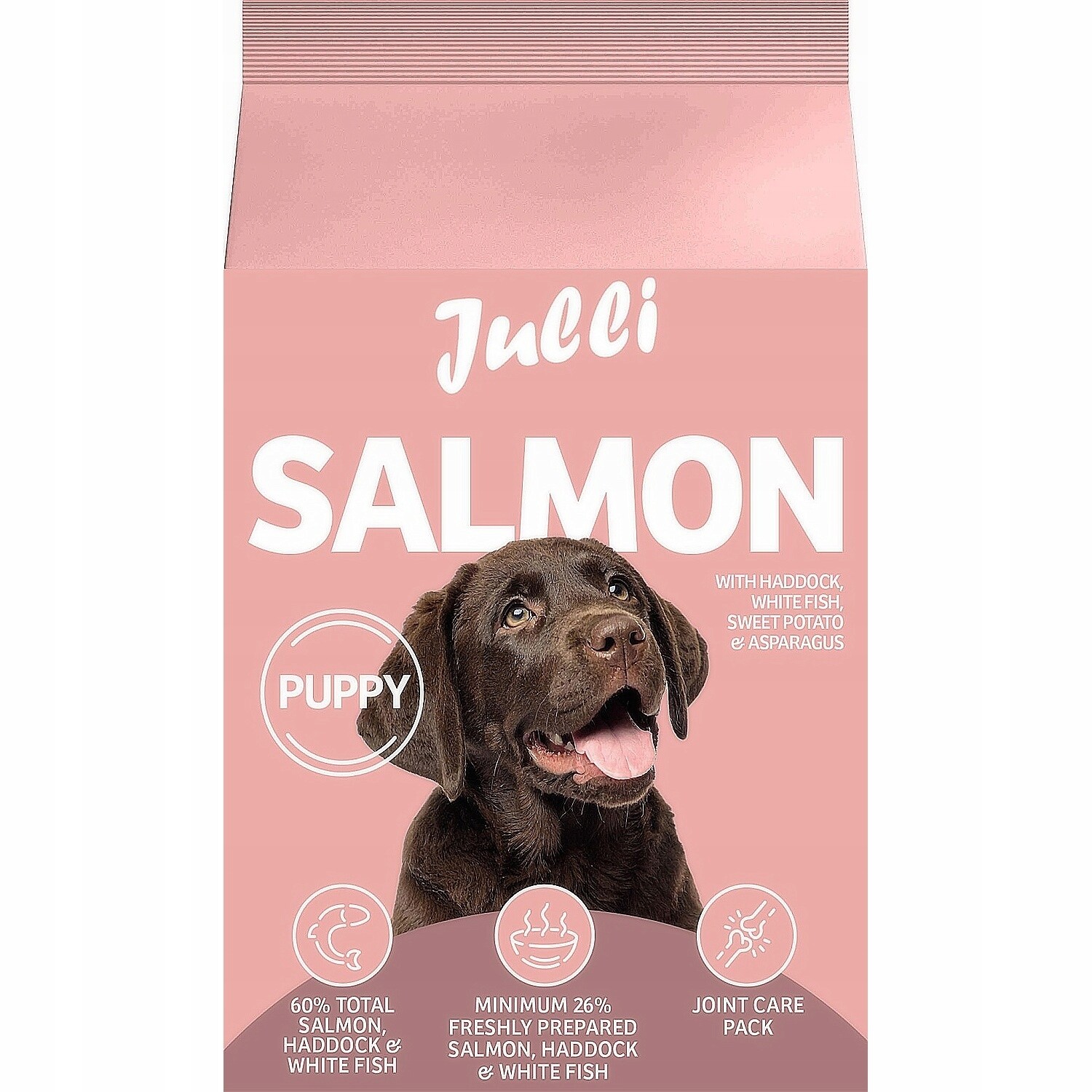 Julli Dog Grain Free Puppy rich in fresh Salmon & Potato 12kg