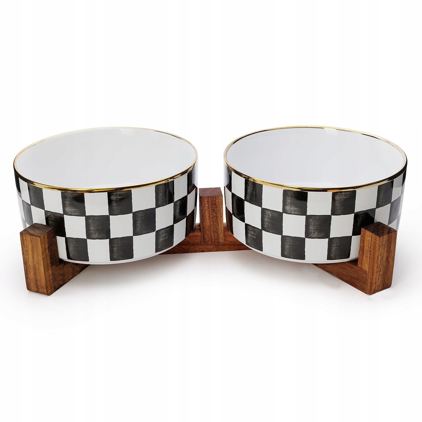 Čeramatický set misek pro psy s podstavcem pro malé a středně velké psy 15,5 cm