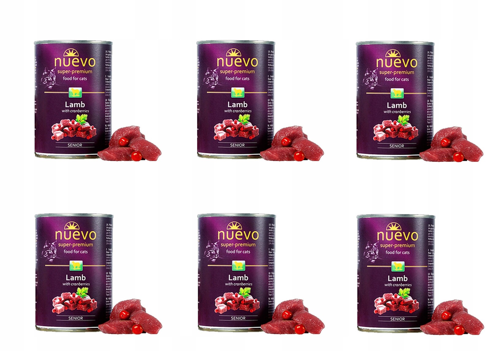 Nuevo Lamb 6x400g Senior Cat Jehněčí pro kočky