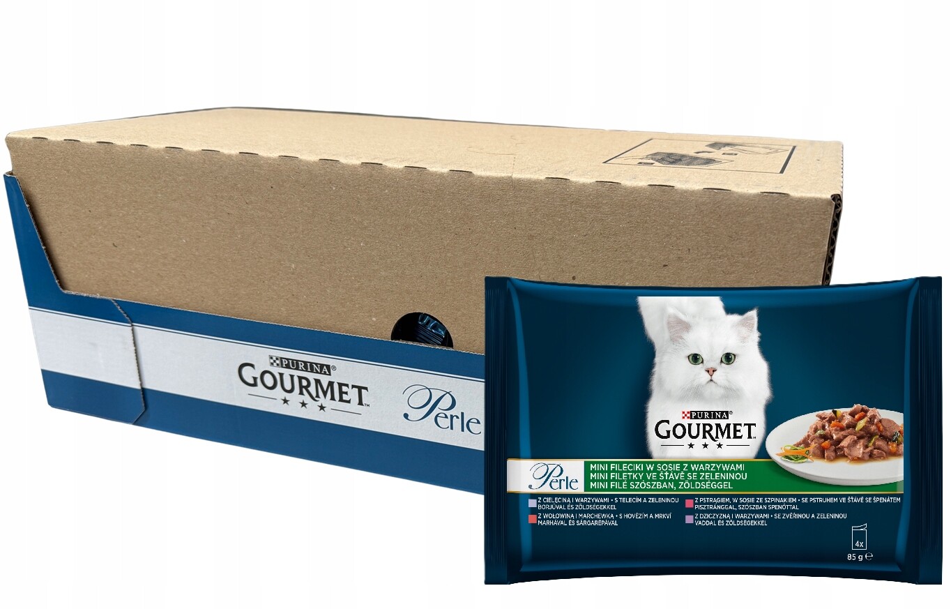 Mokré krmivo pro kočky Gourmet Perle se zeleninou v omáčce 48x85 g 4.08 kg
