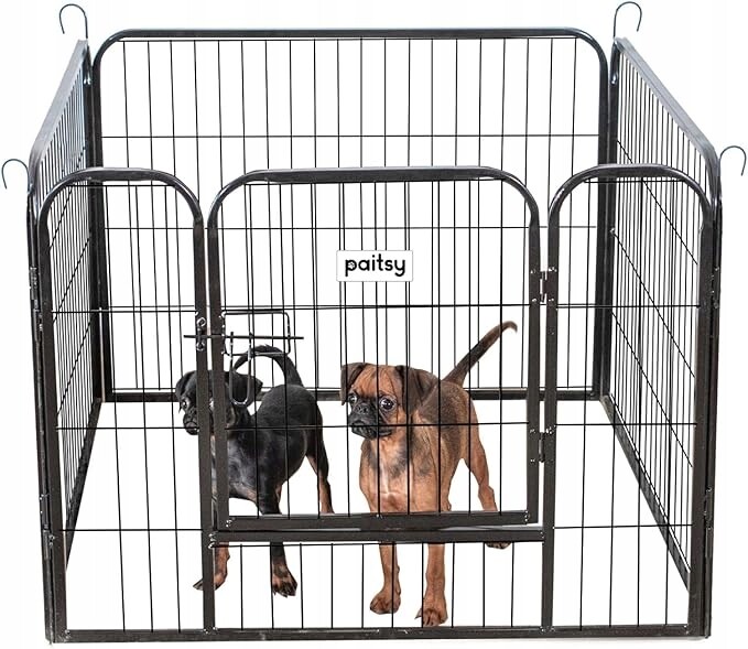 Kotec pro psa a králíka Paitsy 4 panely 80x60 cm Modulární výběh dům/zahrada