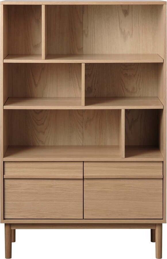 Knihovna dekor dub přírodní 90x140x40 cm Ponza - II. jakost – Unique Furniture