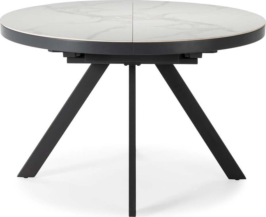 Kulatý rozkládací jídelní stůl s přídavnou deskou s keramickou deskou ø 120 cm Bela - II. jakost – Marckeric