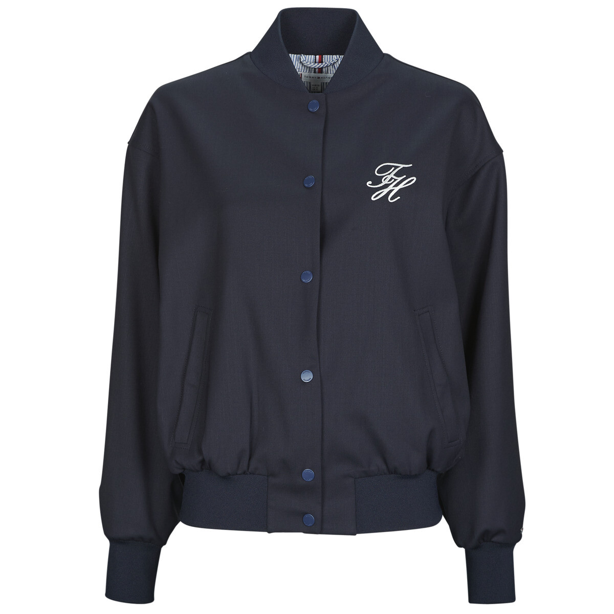 Tommy Hilfiger  TIMELESS WOOL TAILORED BOMBER  Tmavě modrá
