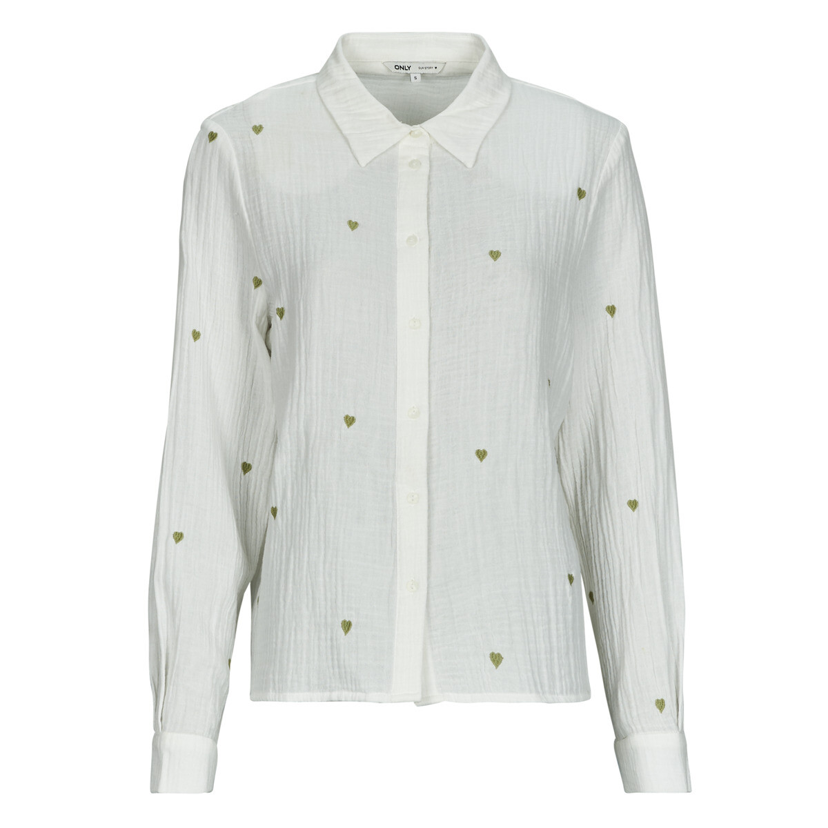 Only  ONLHEART L/S SHIRT  Bílá