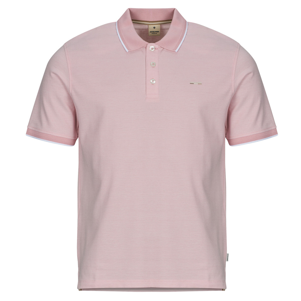 Jack & Jones  JPRBLUALVES SS POLO  Růžová