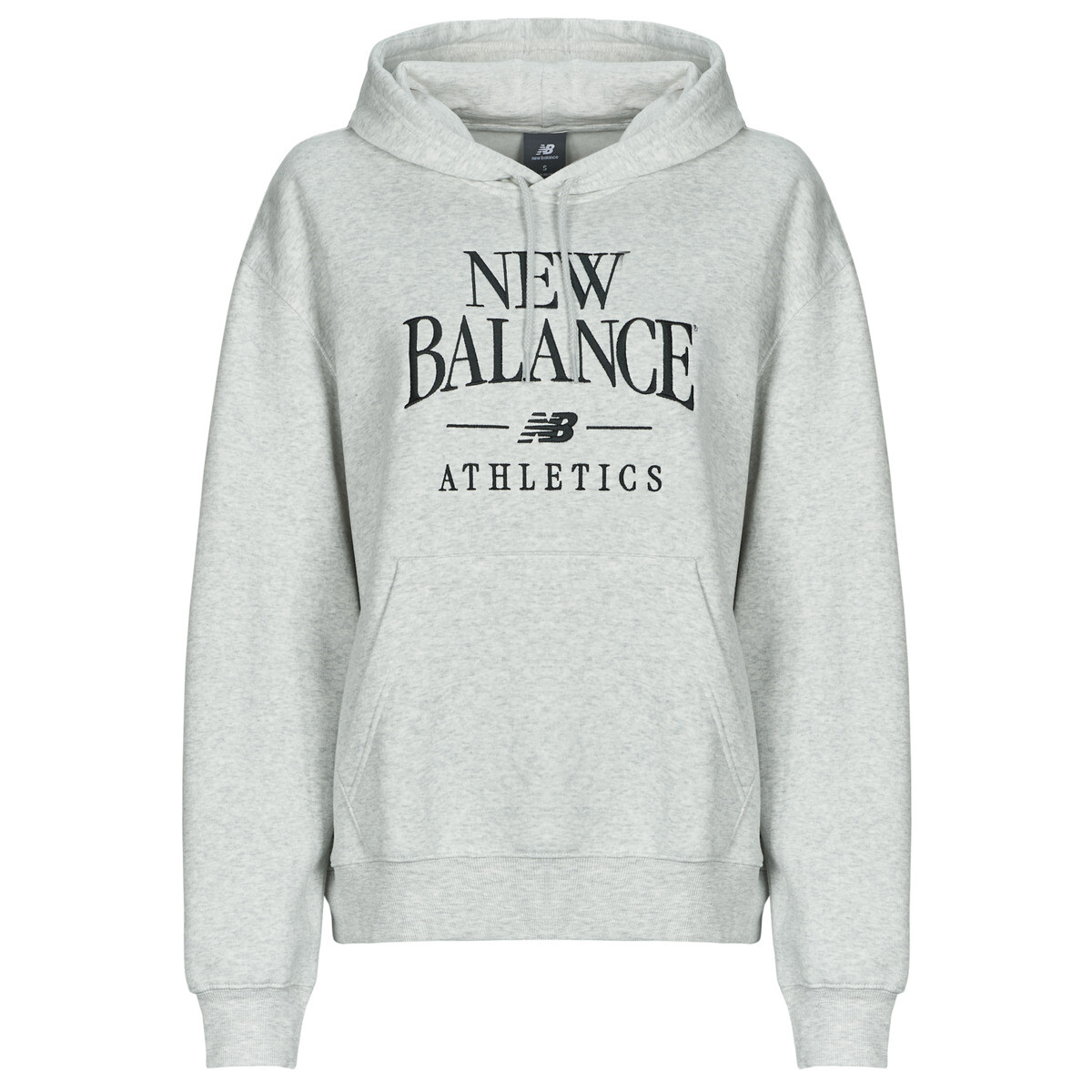 New Balance  LINEAR HERITAGE FLEECE HOODIE  Šedá