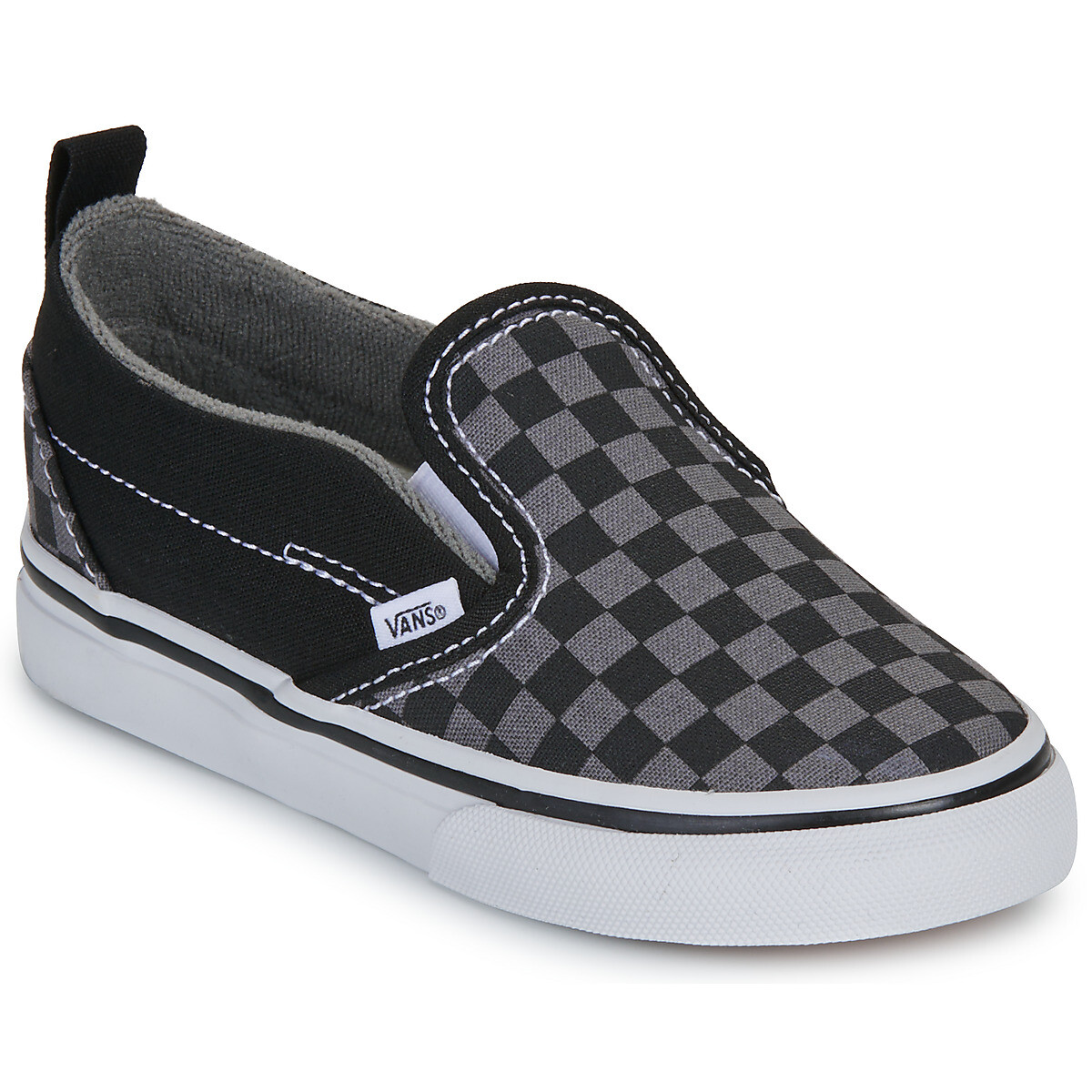 Vans  TD Slip-On V (Checkerboard) Blk/Pewter  Černá