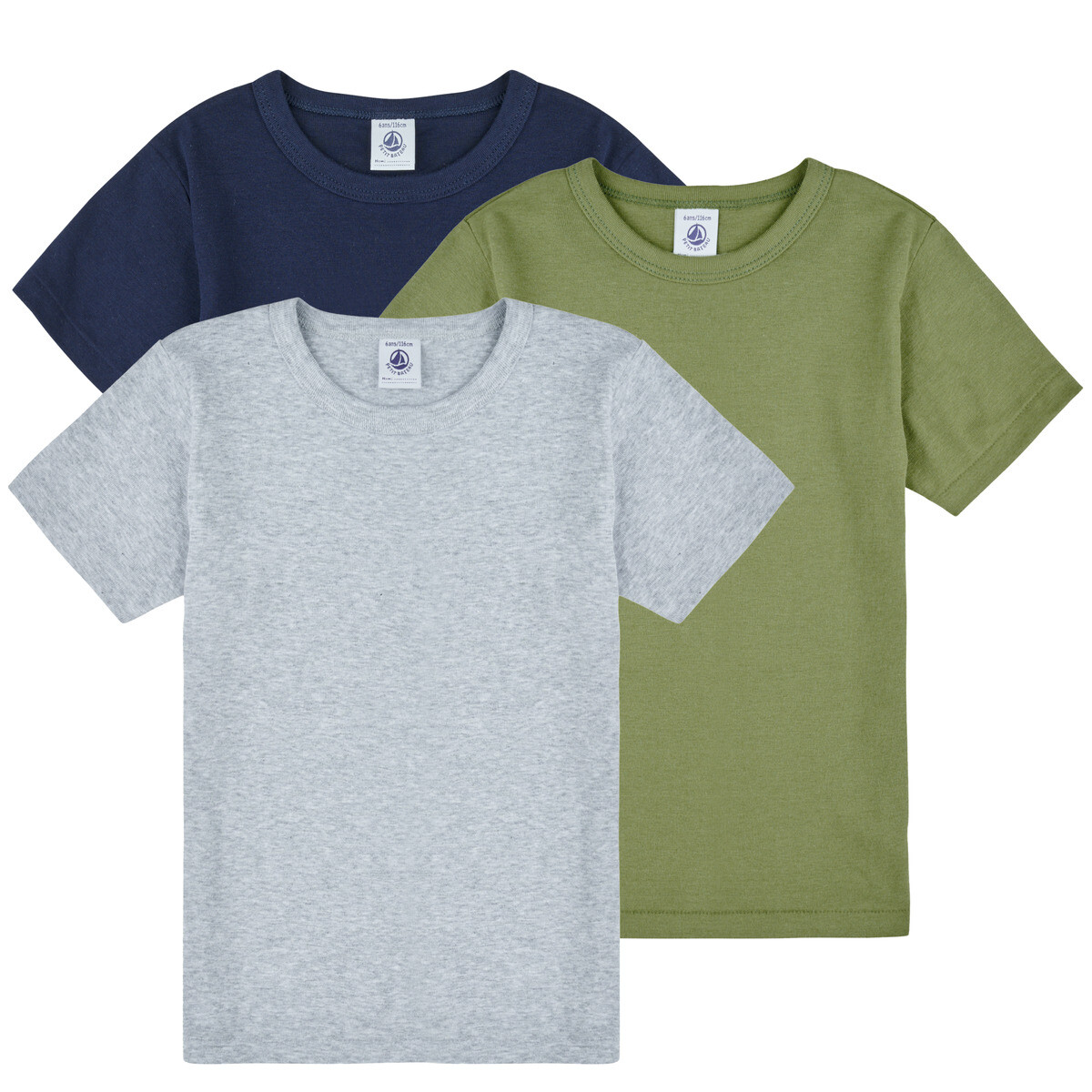 Petit Bateau  3 TEE SHIRTS MC