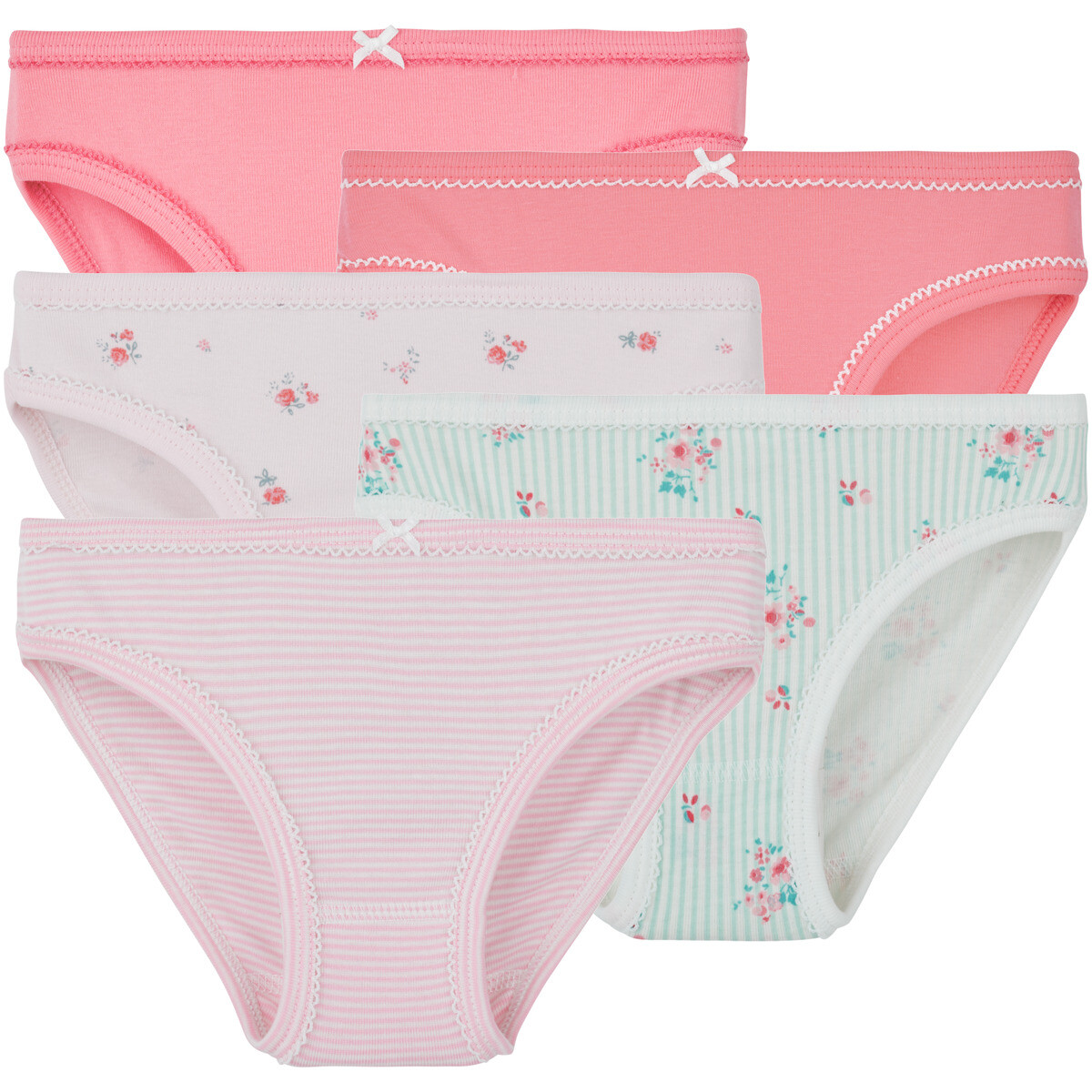 Petit Bateau  5 CULOTTES  Růžová