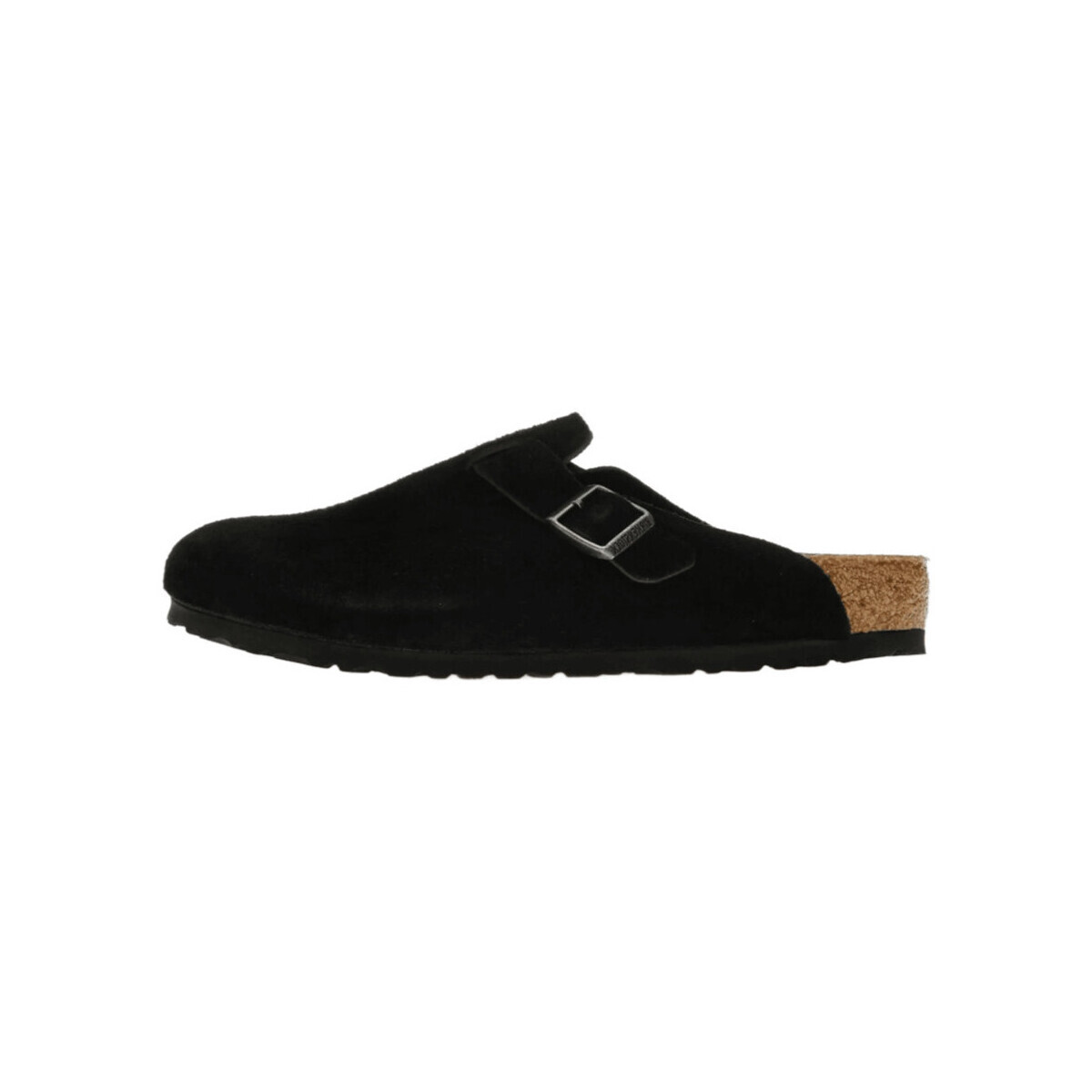 BIRKENSTOCK  Boston Suede Black  Bílá