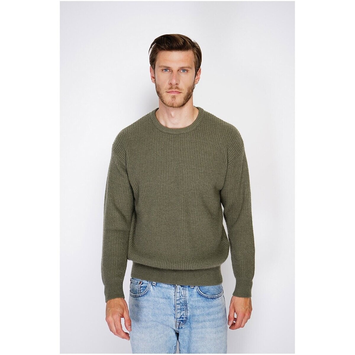 Le Cachemire Français  CF-129_KAKI  Zelená