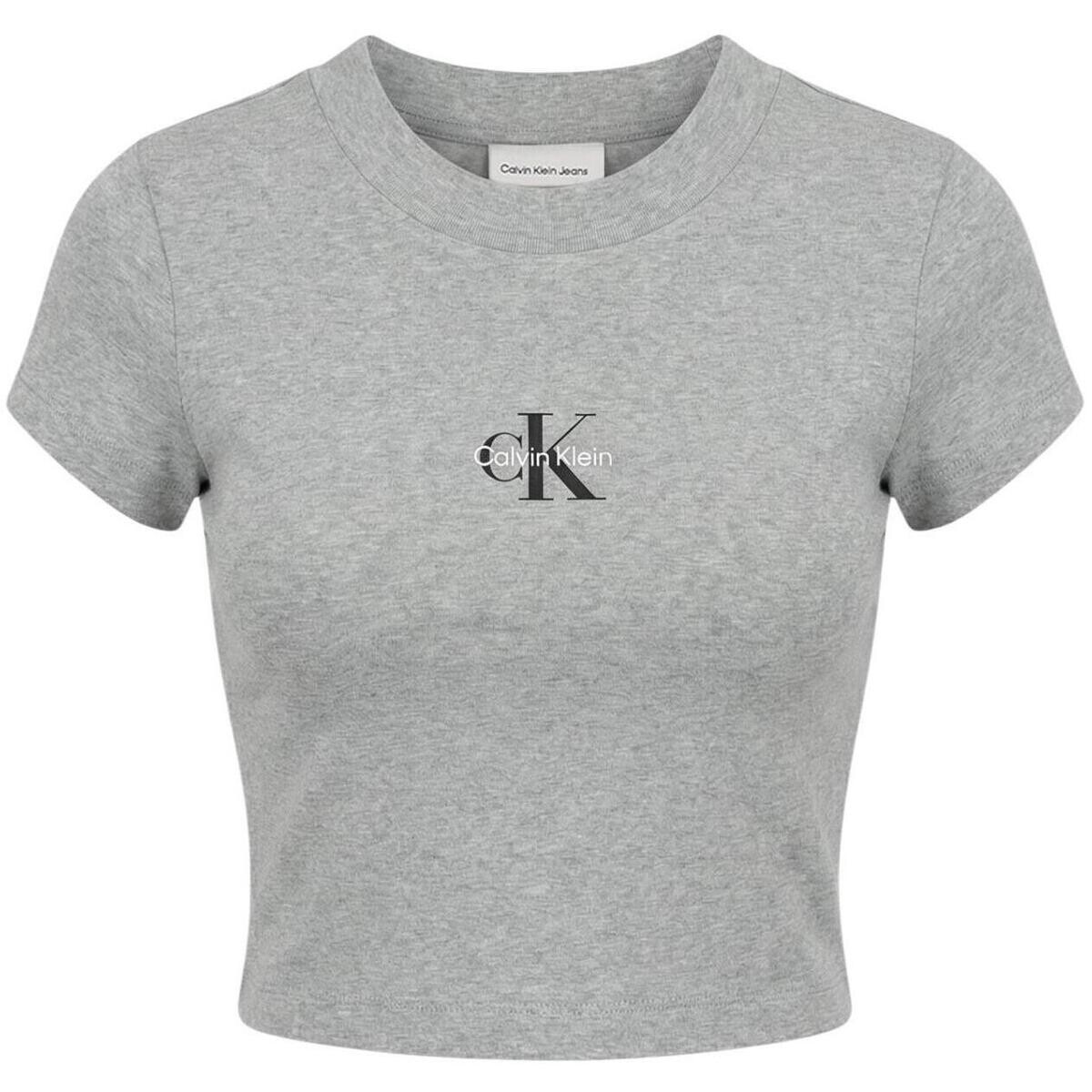 Calvin Klein Jeans  MONOGRAM BABY TEE LV047AB802  Šedá