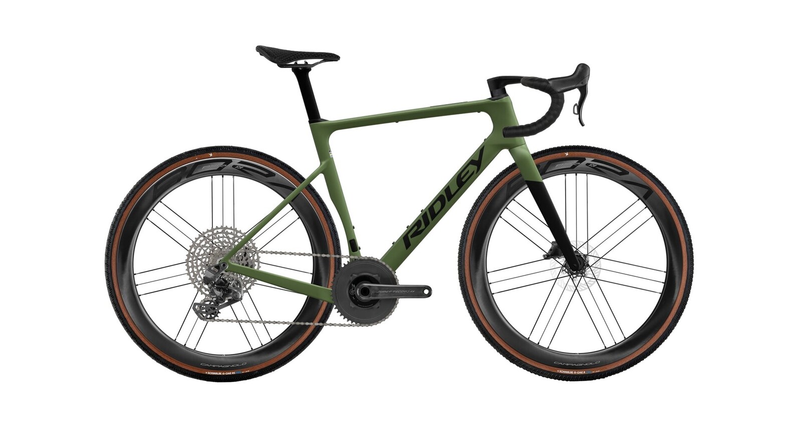 Ridley Astr RS Campagnolo Super Record X - Crocodile Green / UD Carbon Velikost: XS