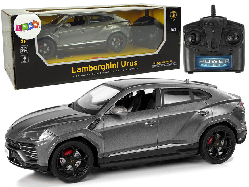 Auto na dálkové ovládání 1:24 Lamborghini Urus černé 2.4 G světla
