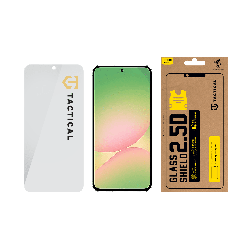 Tvrzené sklo Tactical Glass Shield 2.5D pro Samsung Galaxy A57, transparentní