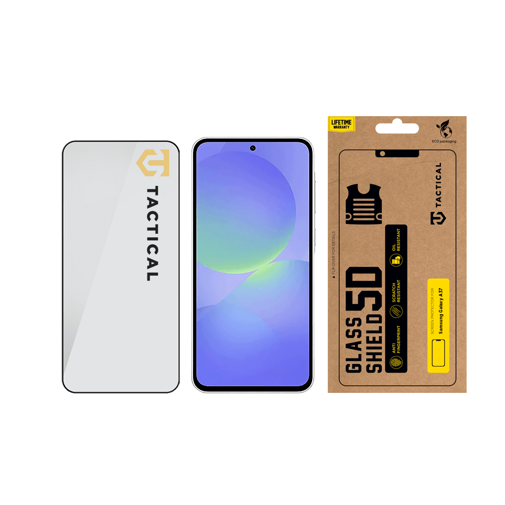 Tvrzené sklo Tactical Glass Shield 5D pro Samsung Galaxy A37, černá