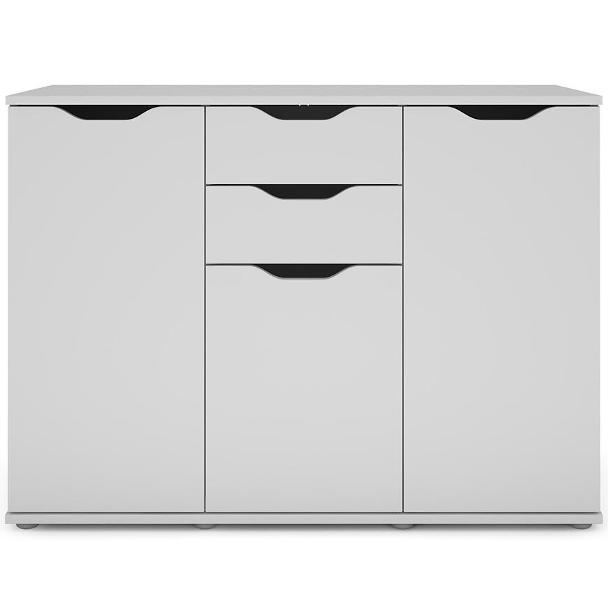 Komoda Ines 2S 3D bílá