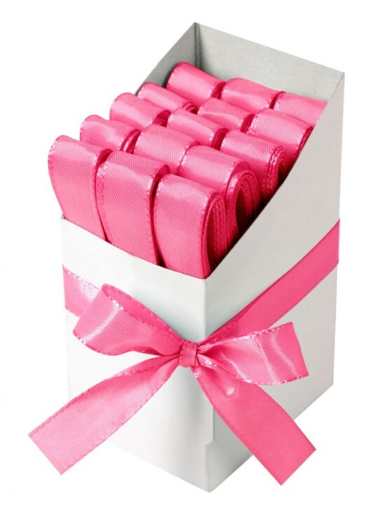 Ditipo Stuha dekorační taftová 15 mm x 3 m - růžová - 2815007