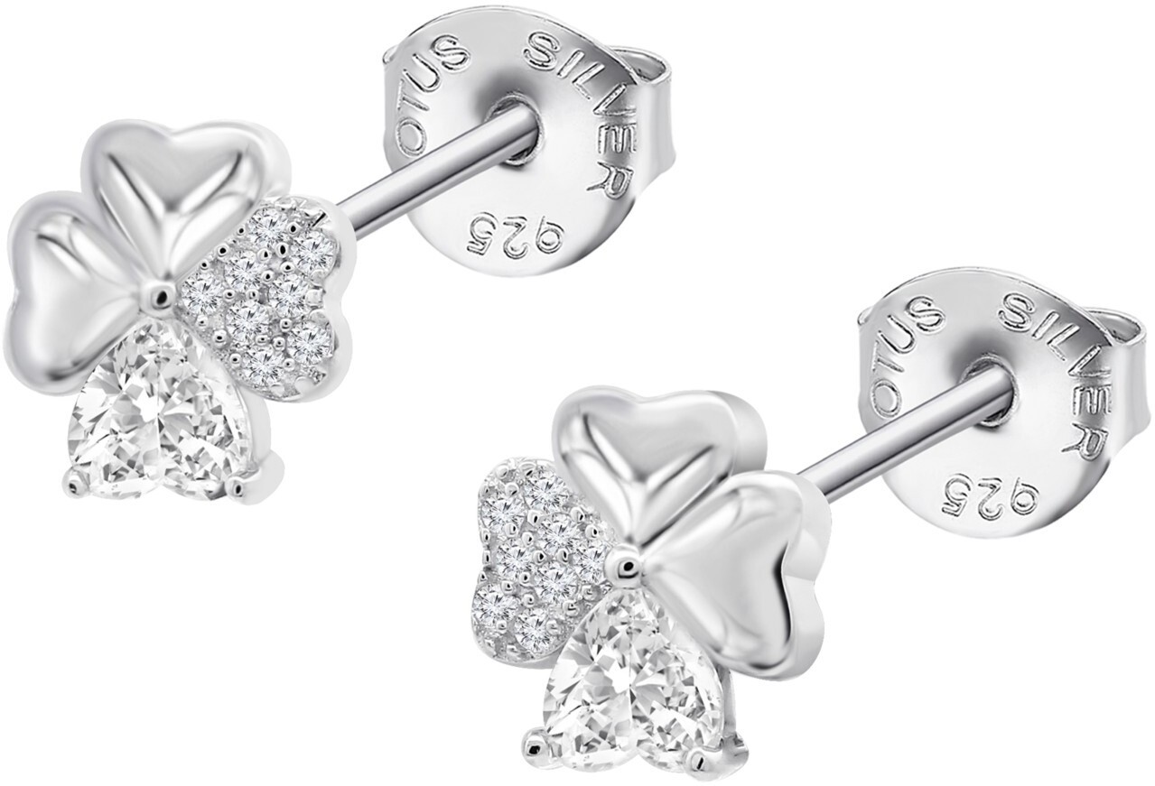 Lotus Silver Stříbrné náušnice čtyřlístky Mystic LP3851-4/1