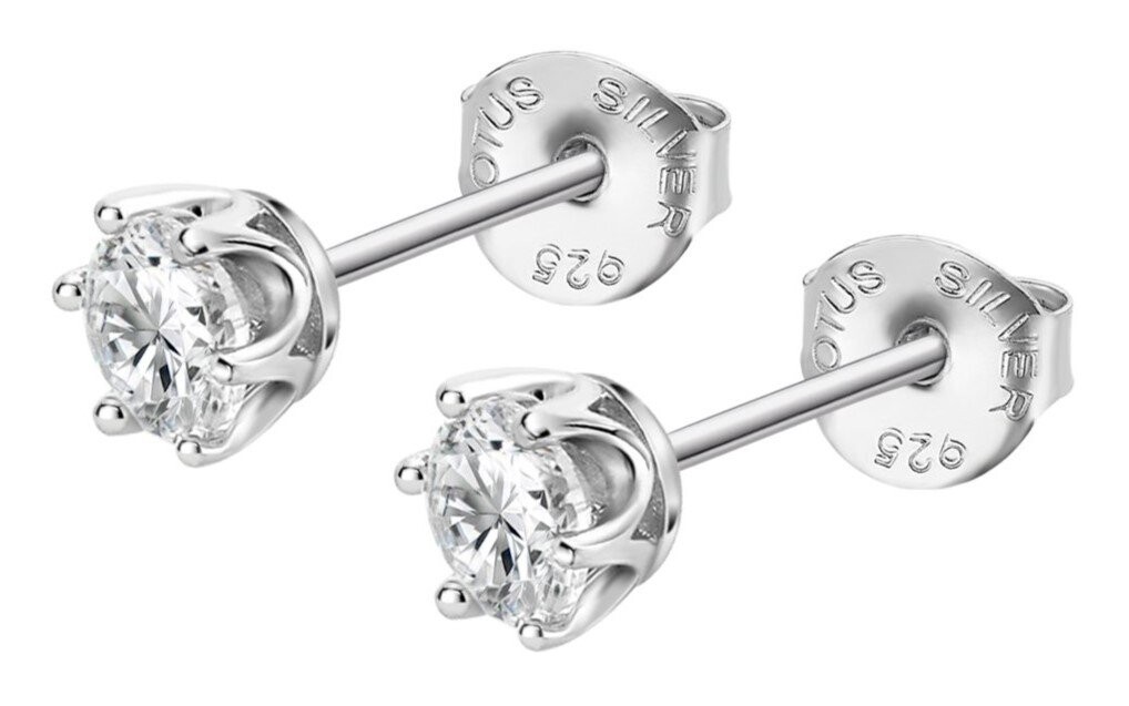 Lotus Silver Třpytivé náušnice se zirkony Essentials LP3716-4/1