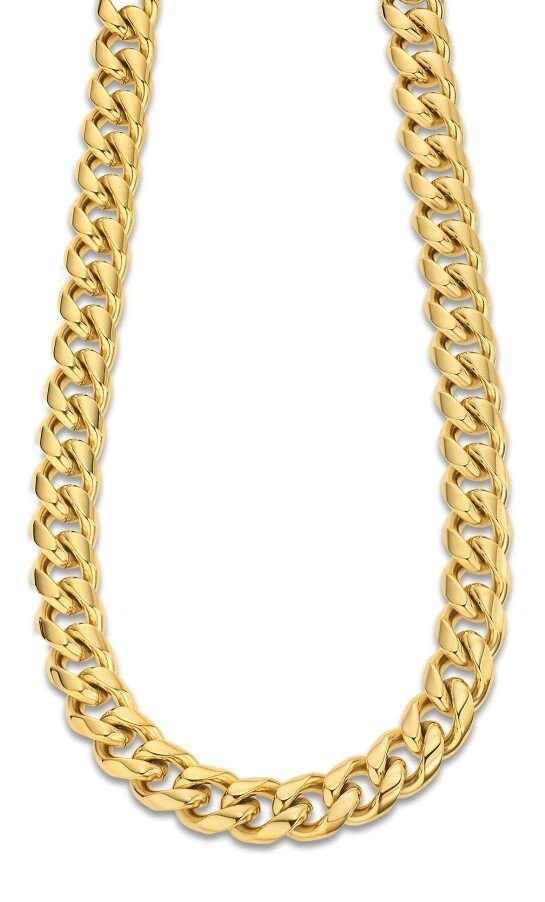 Lotus Style Masivní pozlacený náhrdelník Men in Black LS2215-1/1