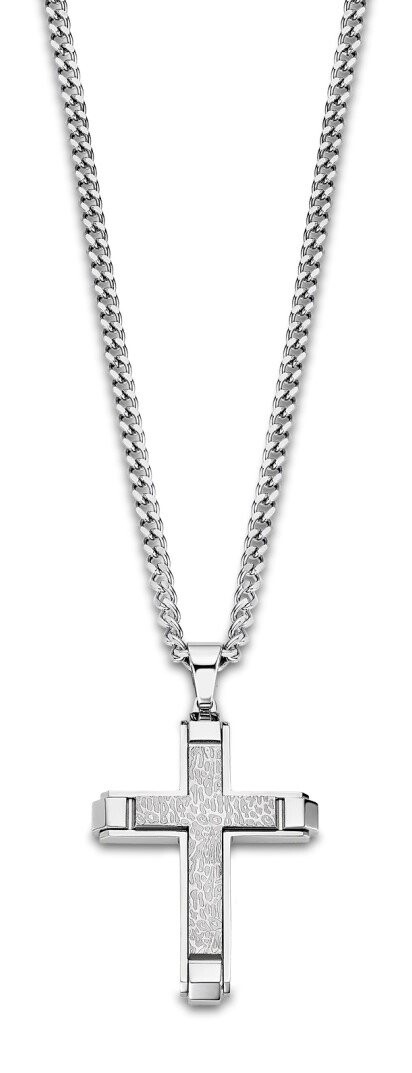 Lotus Style Stylový náhrdelník s křížkem Men in Black LS2256-1/1