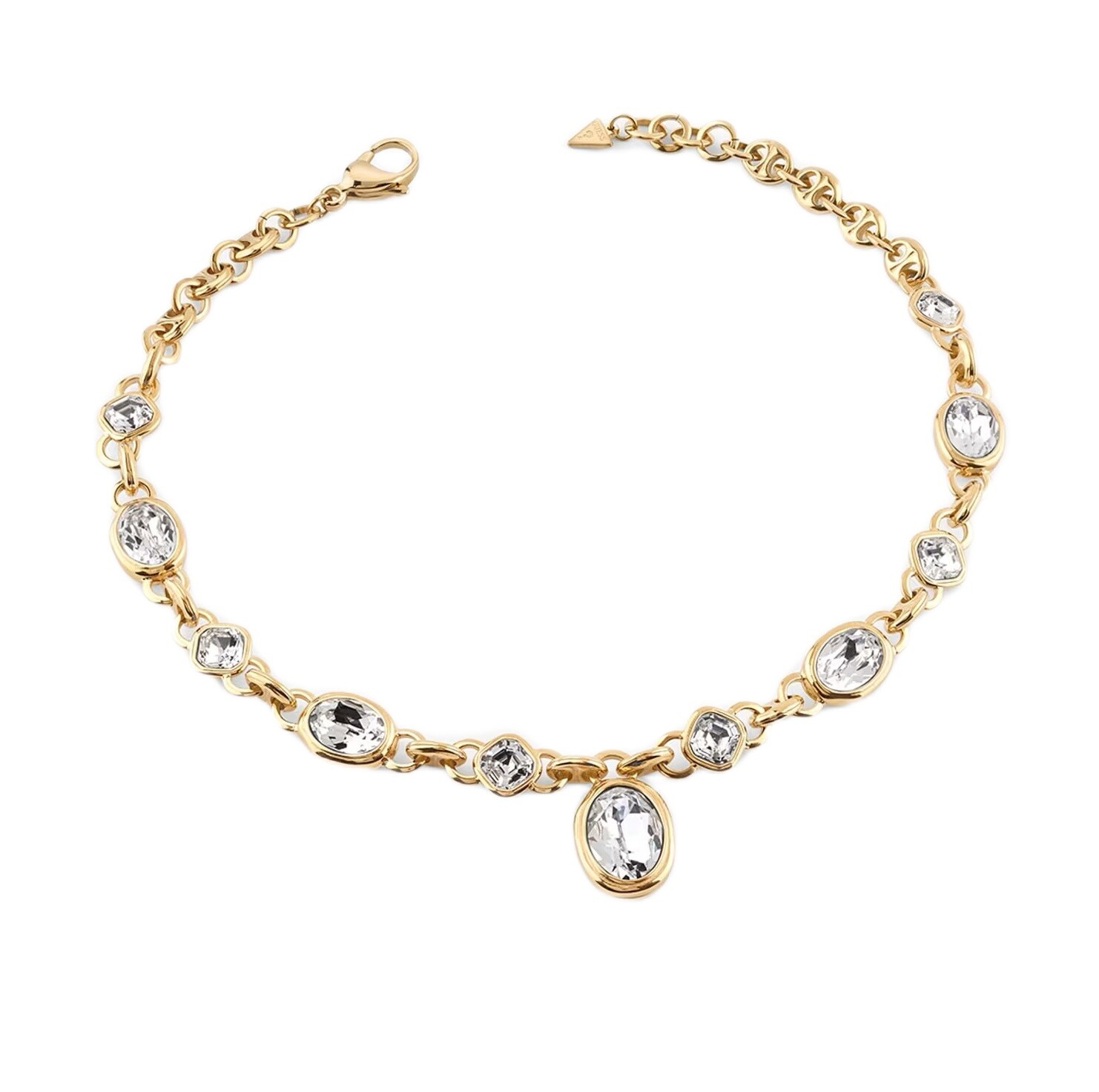 Guess Luxusní náhrdelník s čirými krystaly Mamounia JUBN05310JWYGT/U