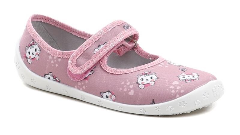 Raweks Dorotka D46 tmavě růžové dívčí baleríny