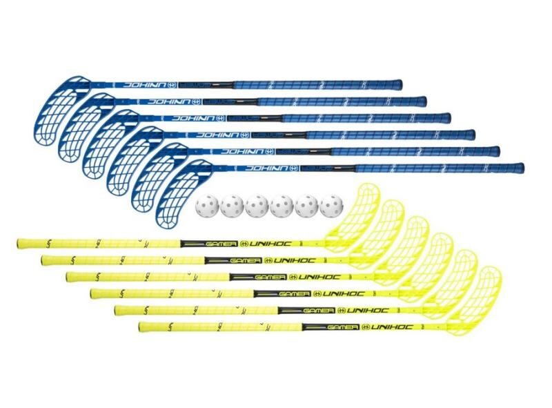 Unihoc sada holí Gamer (12 holí + 6 míčků)