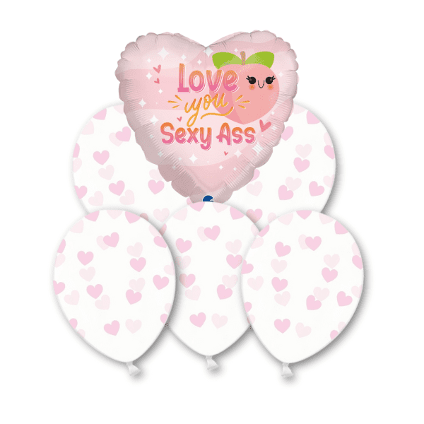 Balónkový set - Love you Sexy Ass 7ks