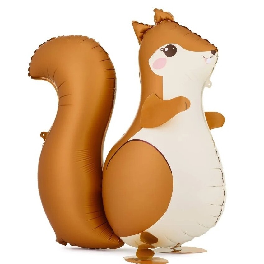 Balónek fóliový chodící Veverka 51x59 cm