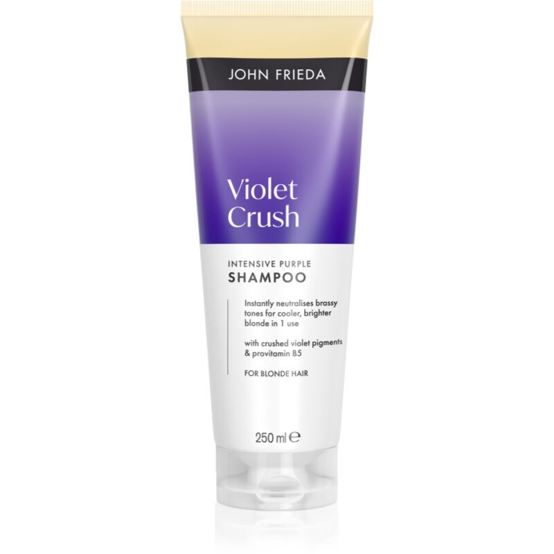 John Frieda Violet Crush Intense Purple Shampoo fialový šampon pro blond vlasy 250 ml
