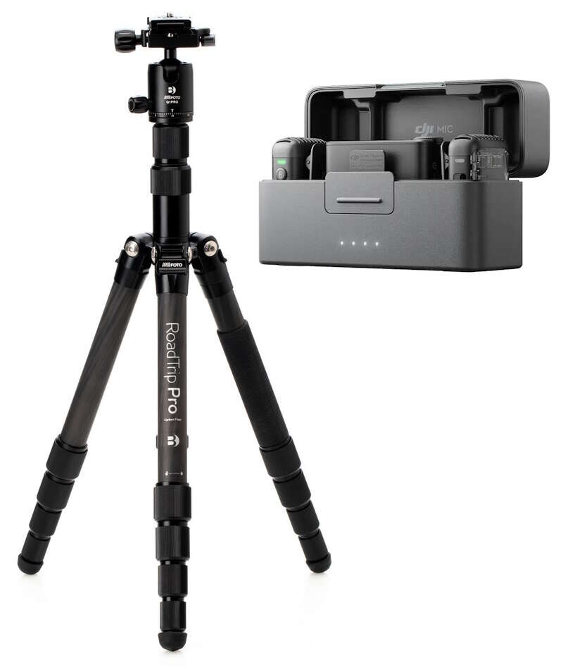 Benro MeFoto RoadTrip Pro (6v1) černý + DJI Mic 2 (2TX + 1RX)