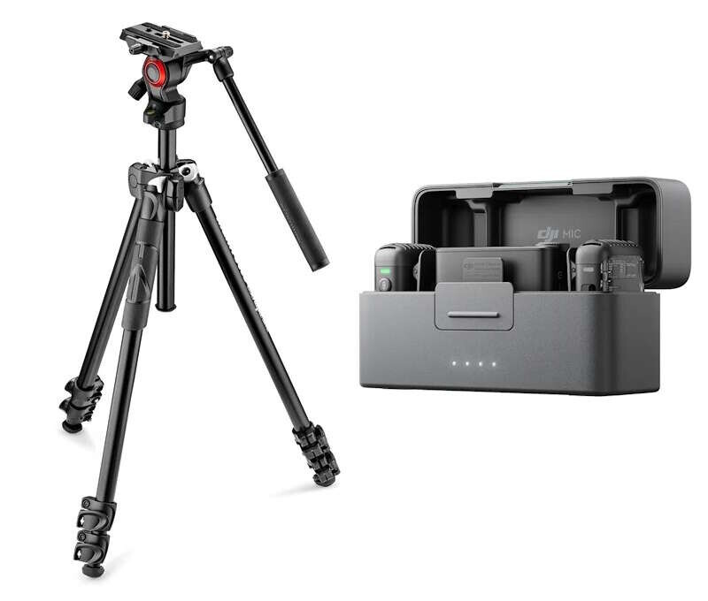 Manfrotto videostativ s hlavou BeFree MK290LTA3-V + DJI Mic 2 (2TX + 1RX)