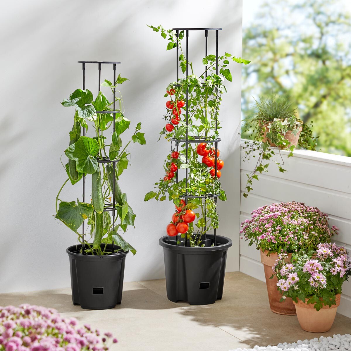 Květináč na rajčata s oporou, malý