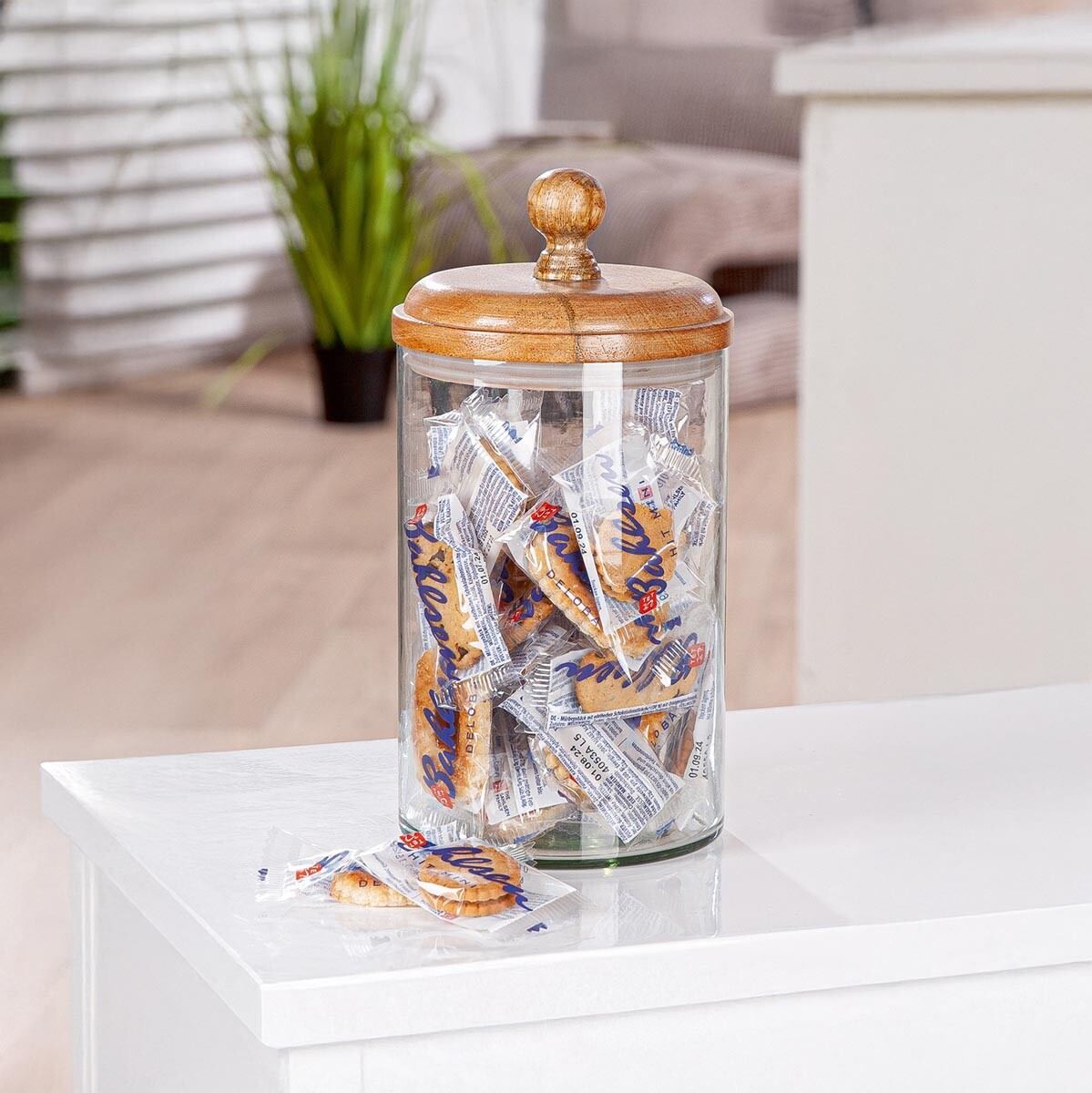 Skleněná dóza Presa, 26 cm