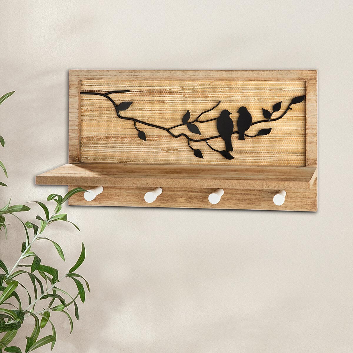 Nástěnný věšák Ptáčci