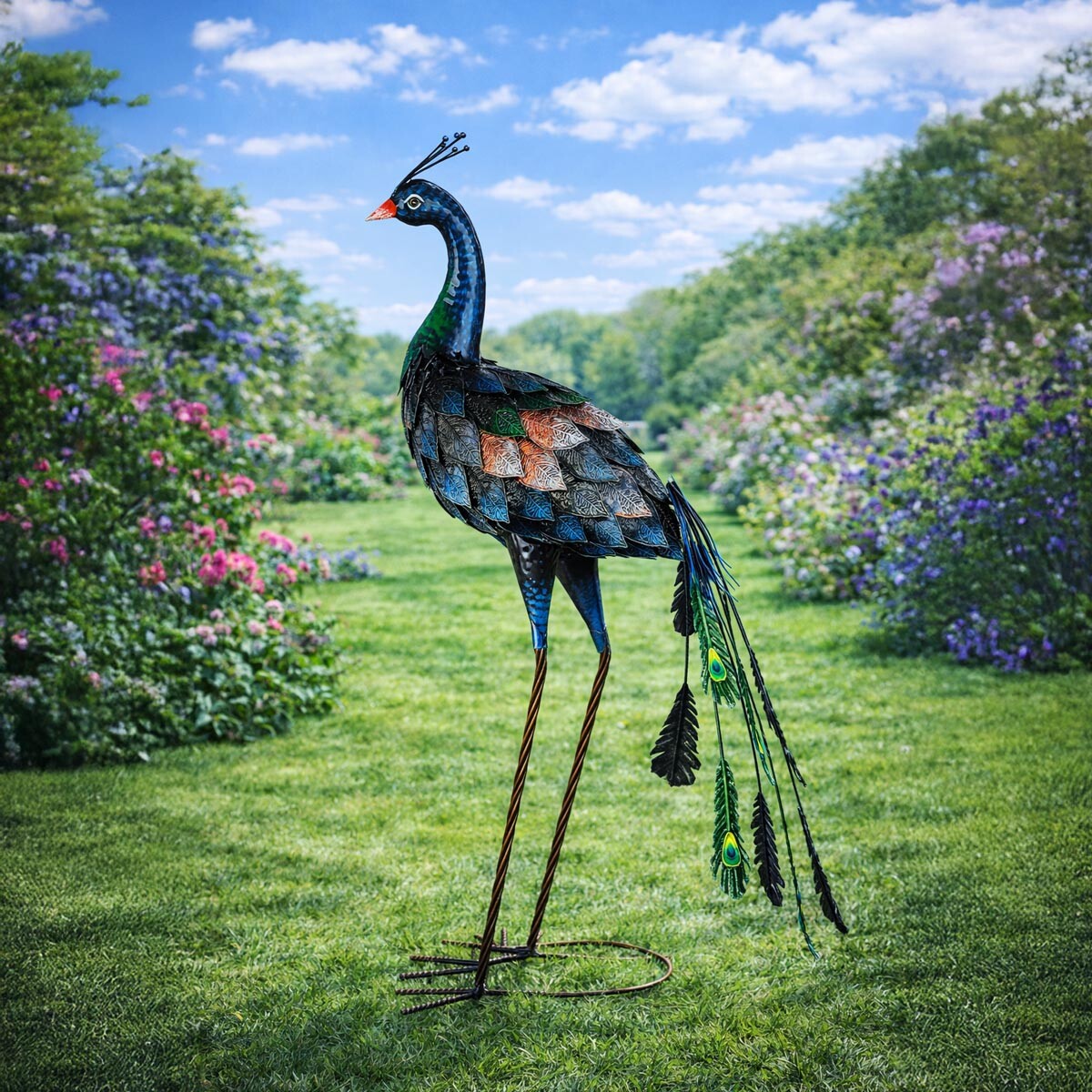 Dekorace Páv, 78 cm