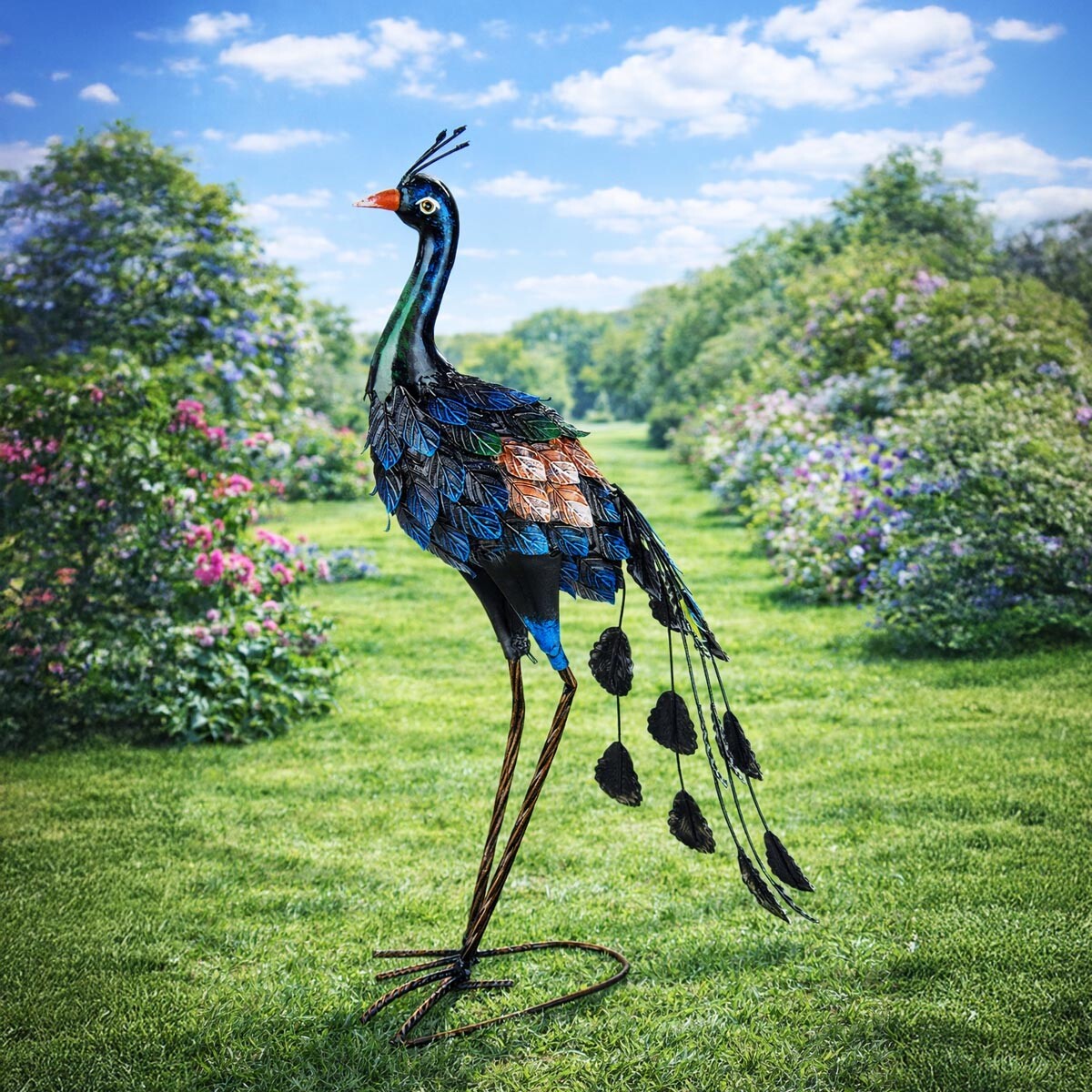 Dekorace Páv, 57 cm