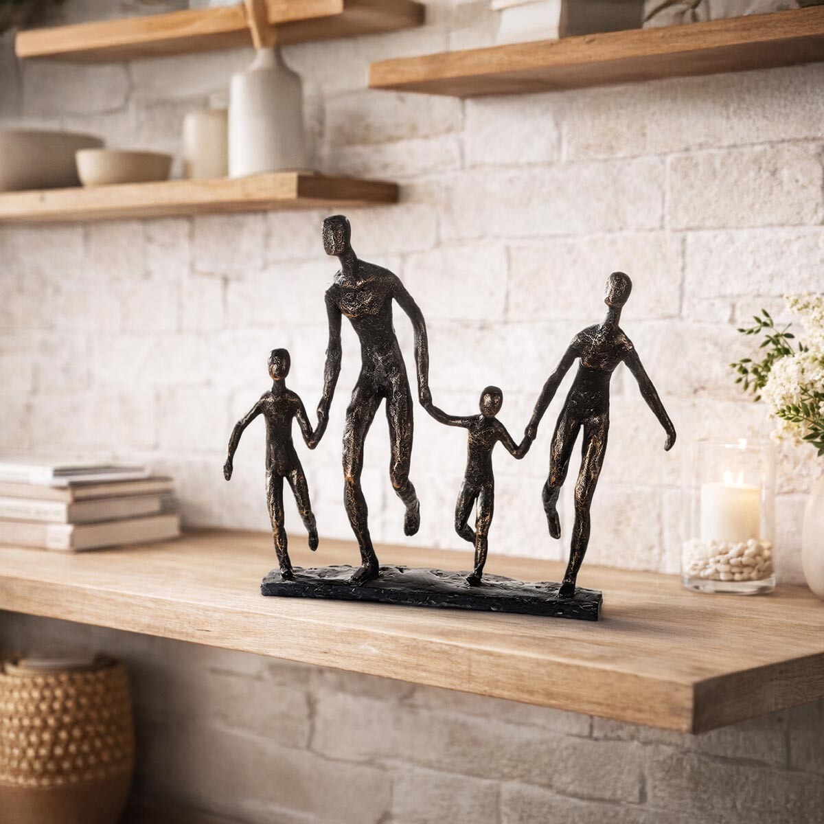 Soška Rodina, 4 členové, bronzová barva