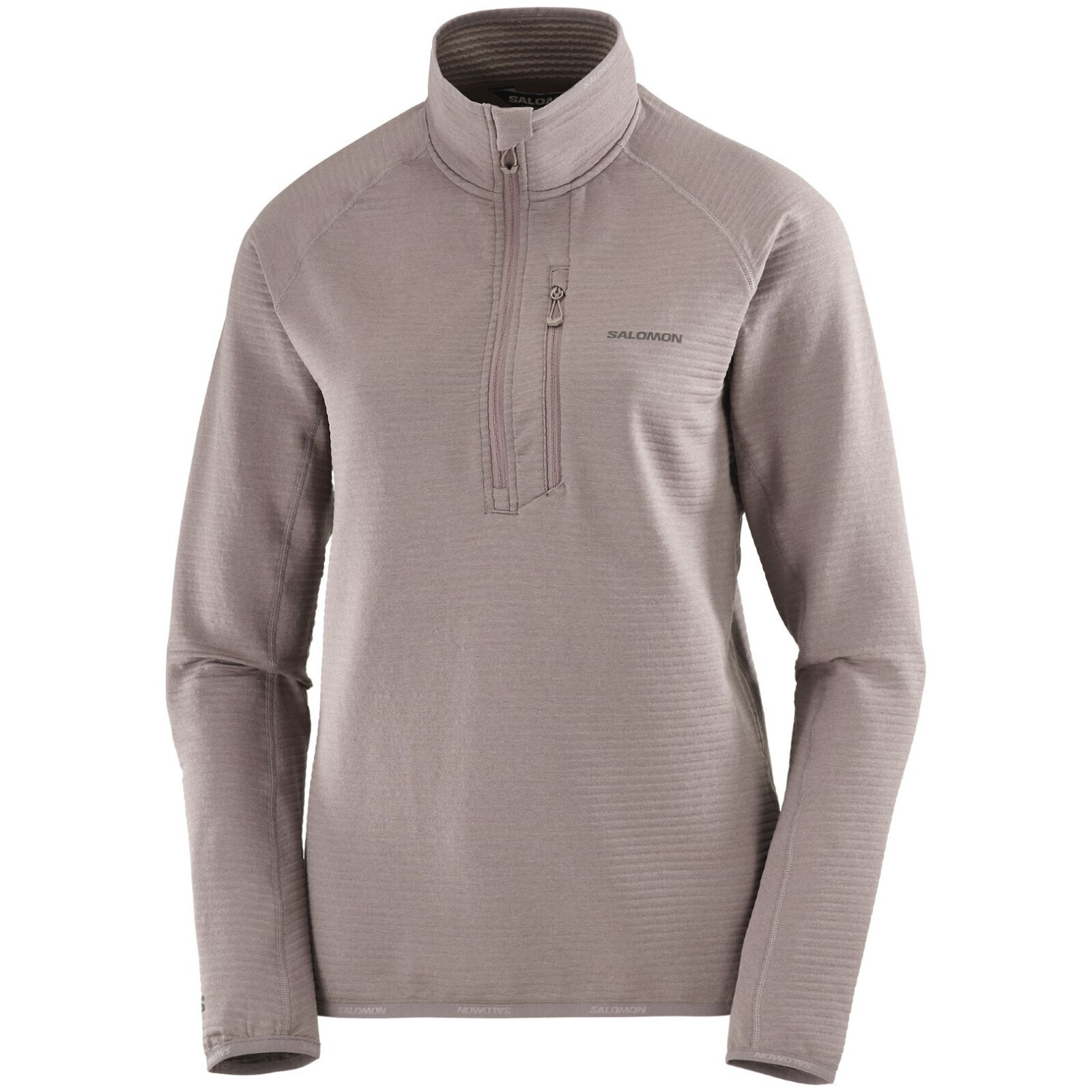 Dámské funkční triko Salomon Essential Lightwarm HZ W Velikost: L / Barva: šedá